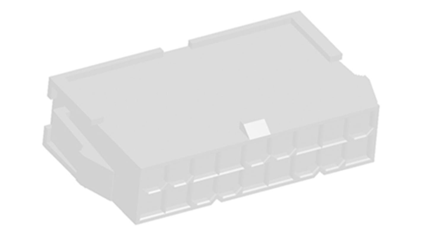 TE Connectivity VAL-U-LOK Steckverbindergehäuse Stecker 4.2mm, 18-polig / 2-reihig gerade, Tafelmontage für