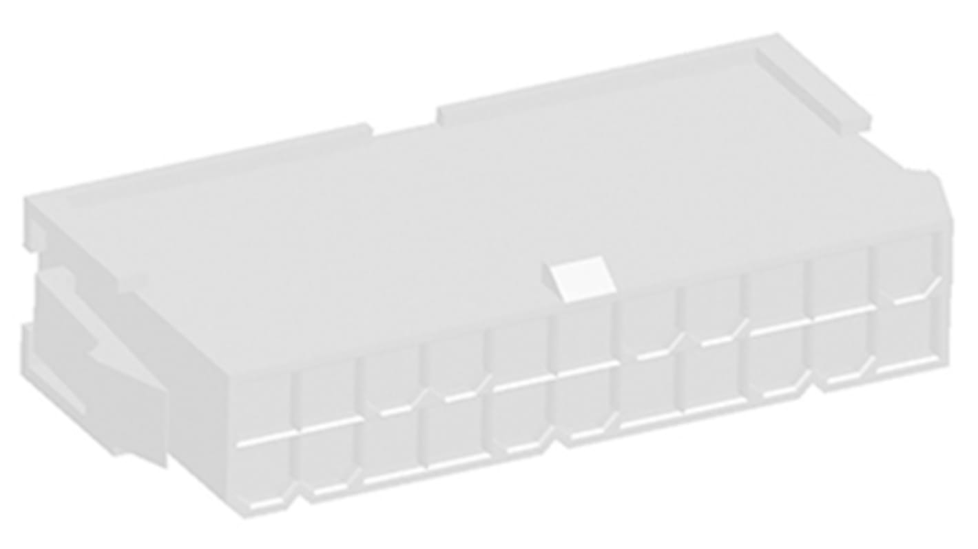 TE Connectivity, VAL-U-LOK Male Connector Housing, 4.2mm Pitch, 22 Way, 2 Row