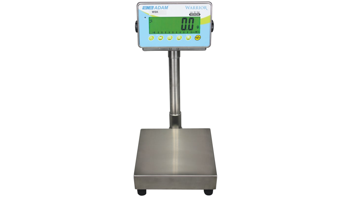 Adam Equipment Co Ltd WSK 32 Warrior Wash Down Weighing Scale, 32kg Weight Capacity