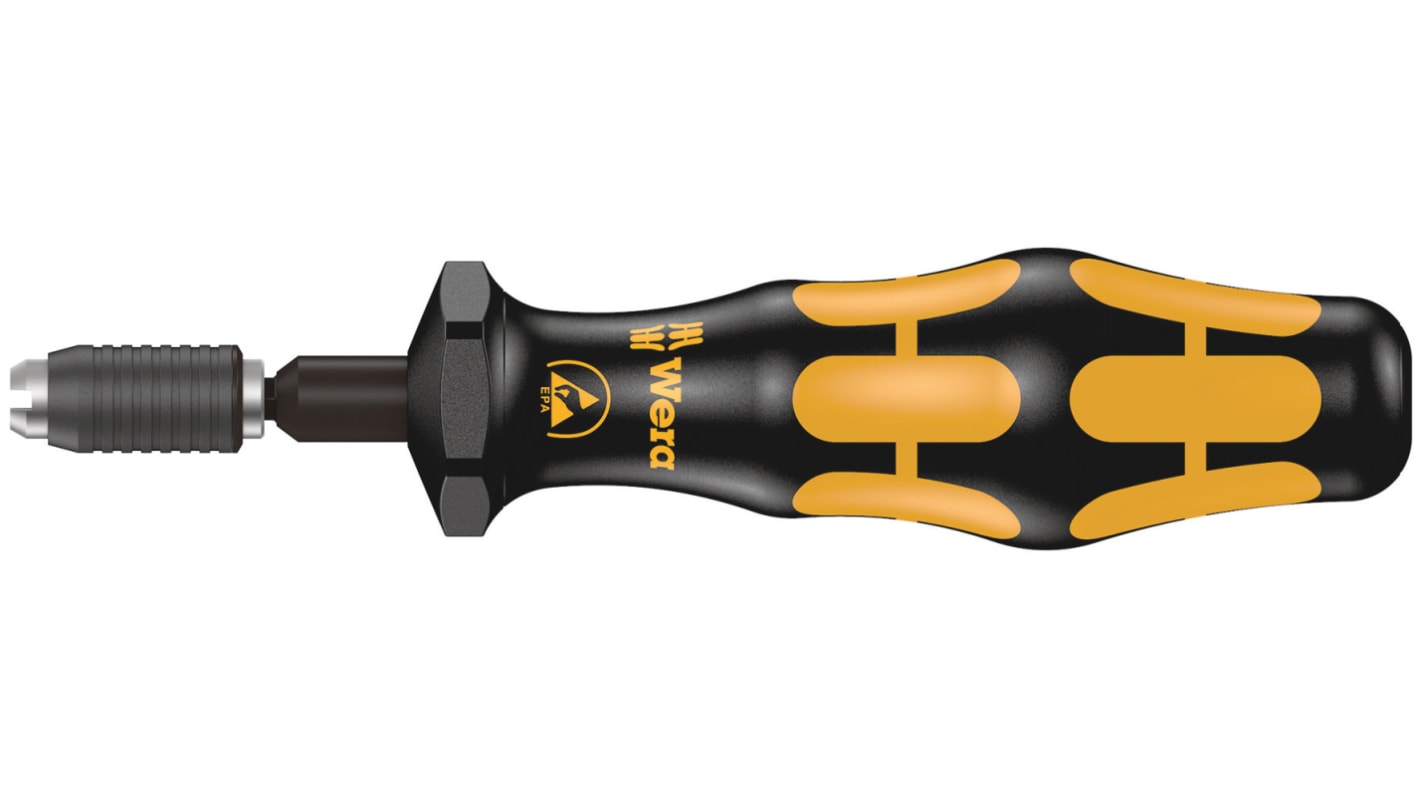 Wera Adjustable Halfmoon, HIOS Torque Screwdriver, 0.1 → 0.34Nm, 4 mm Drive, ESD Safe, ±6 % Accuracy