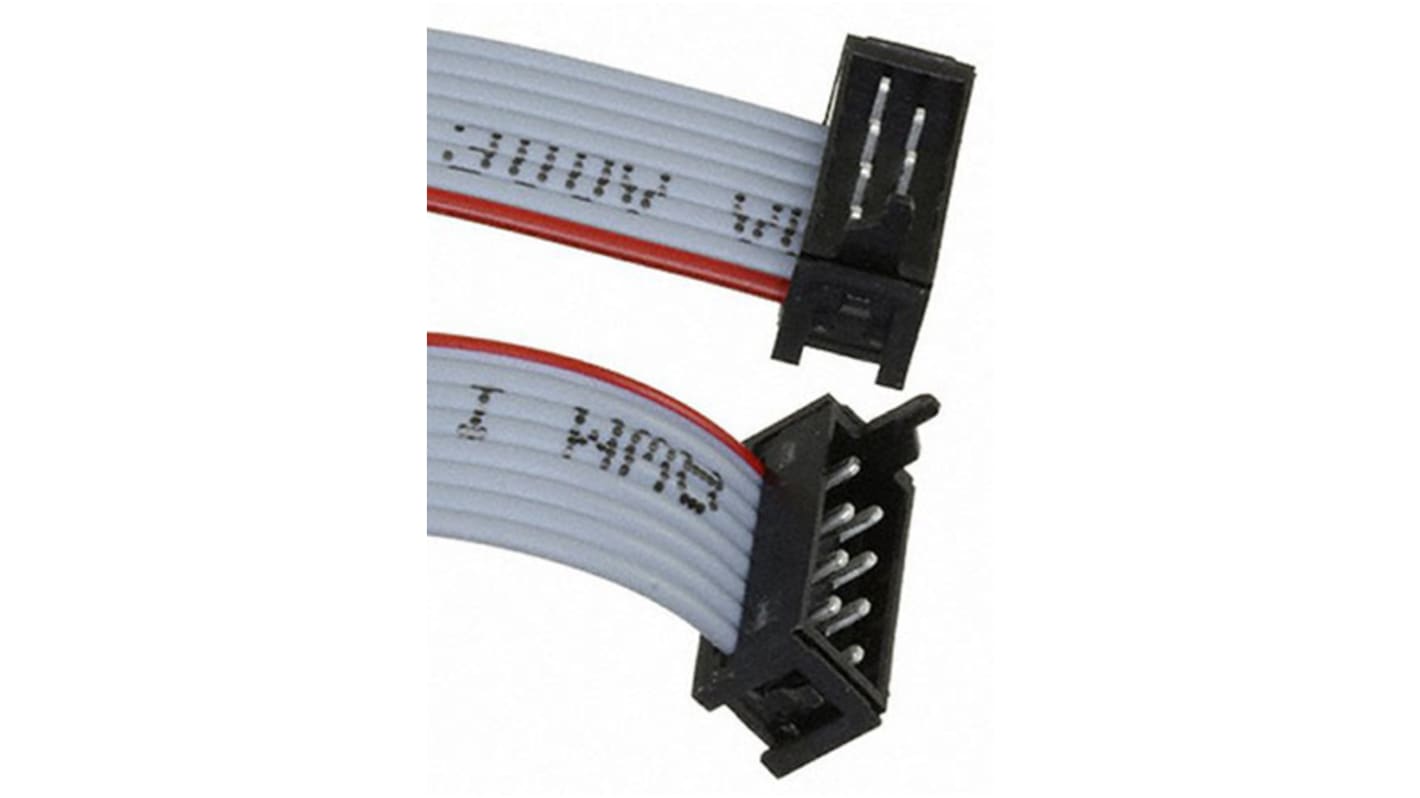 TE Connectivity Micro-MaTch Series Ribbon Cable, 8-Way, 1.27mm Pitch, 150.5mm Length