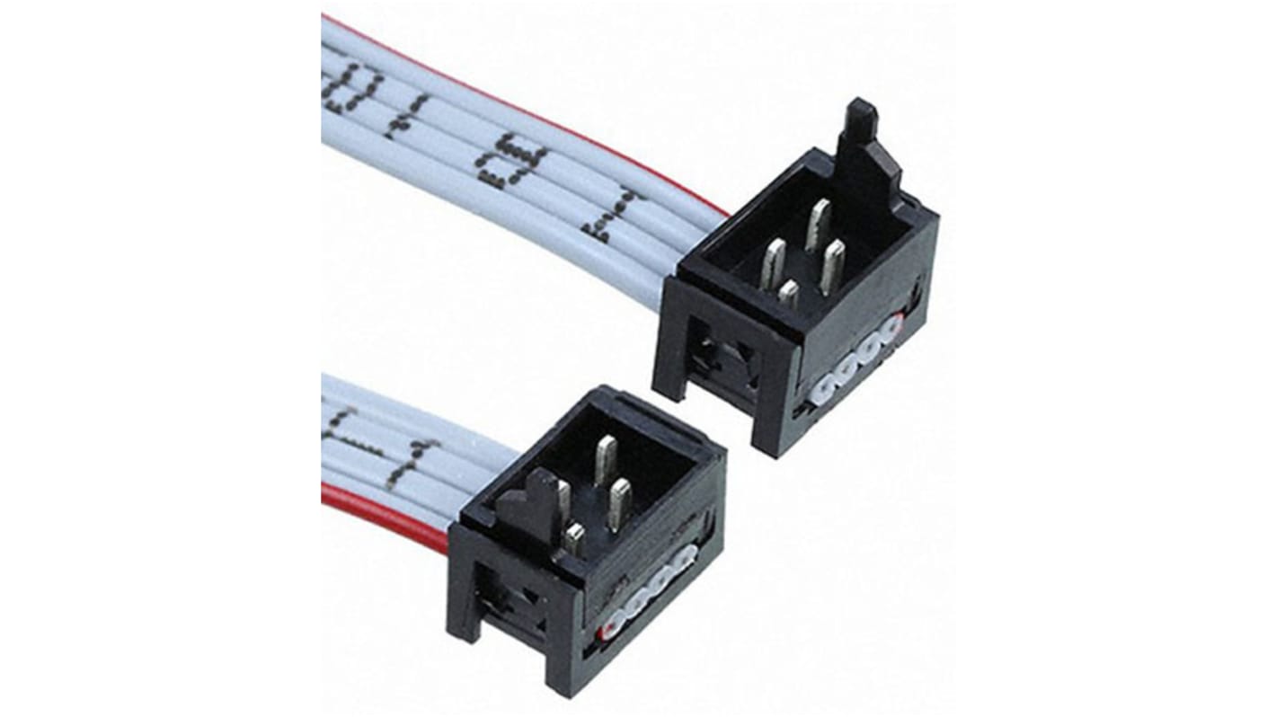 2205103-1 | TE Connectivity Micro-MaTch Series Flat Ribbon Cable, 4-Way ...