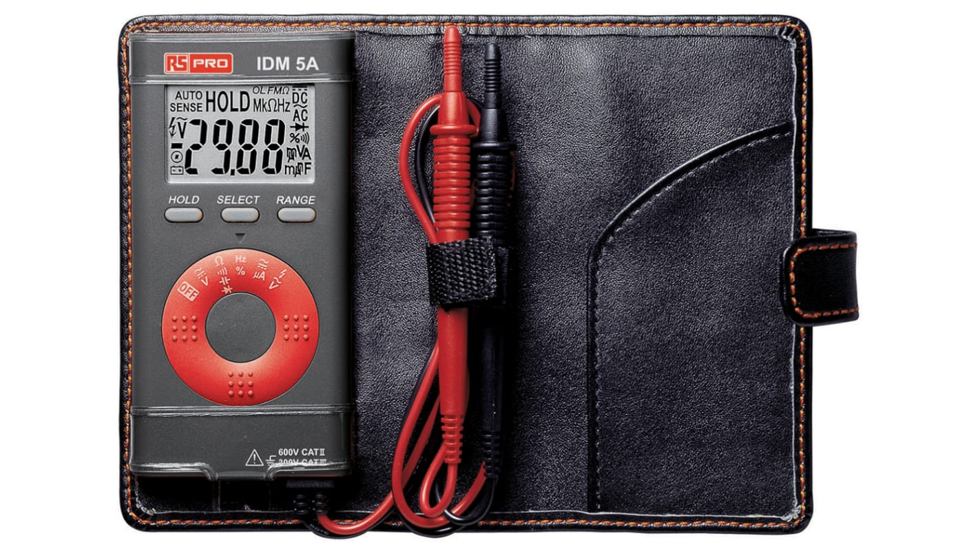 Multimètre numérique IDM5A RS PRO Portable, 600V c.a. 4mA c.a., Etalonné RS