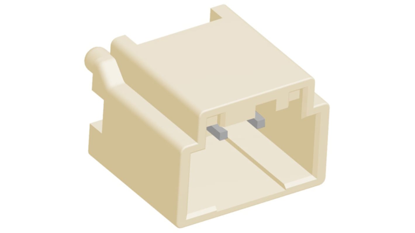 TE Connectivity Grace Inertia Series Straight Through Hole PCB Header, 3 Contact(s), 2.5mm Pitch, 1 Row(s), Shrouded