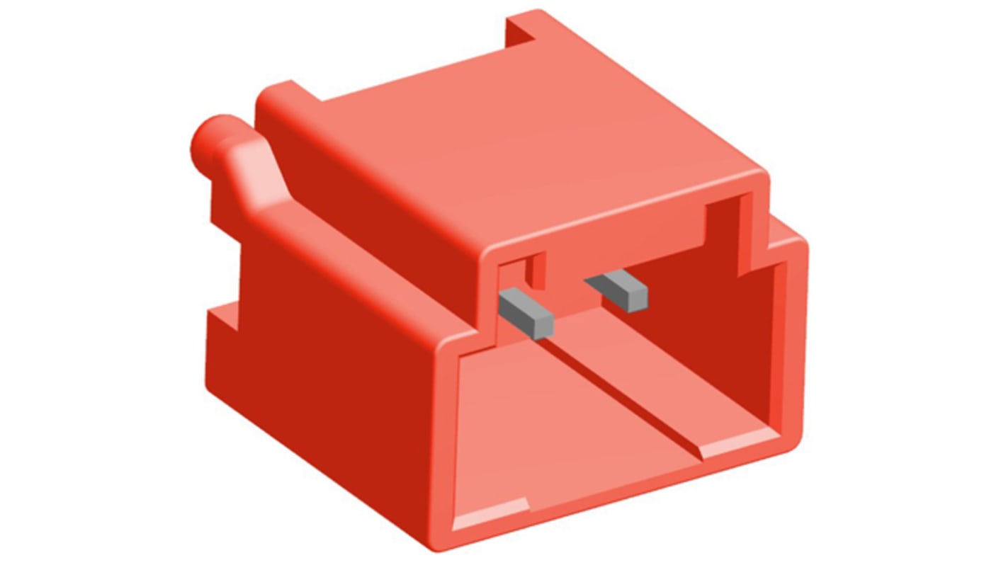 TE Connectivity Grace Inertia Series Straight Through Hole PCB Header, 3 Contact(s), 2.5mm Pitch, 1 Row(s), Shrouded