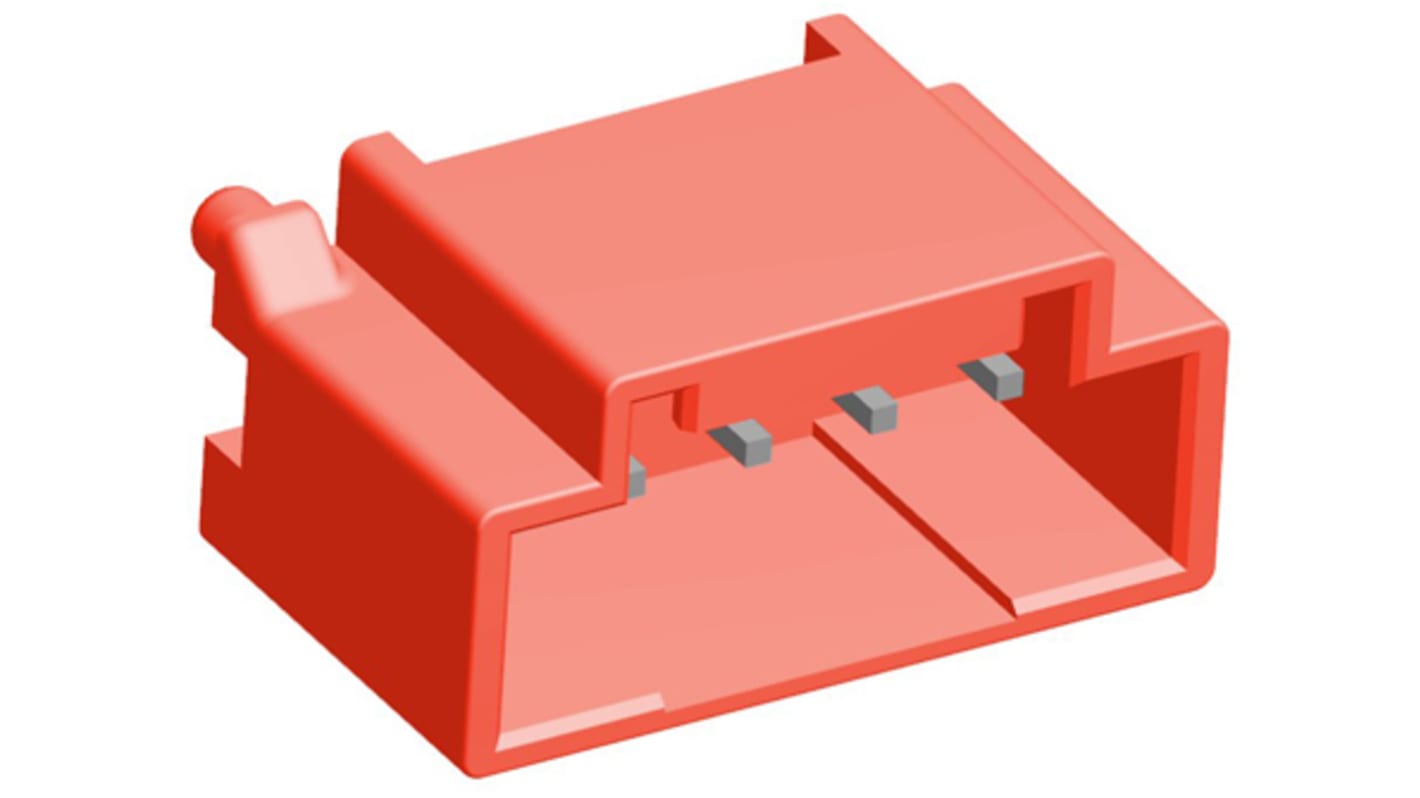 Conector macho para PCB TE Connectivity serie Grace Inertia de 5 vías, 1 fila, paso 2.5mm, para soldar, Montaje en