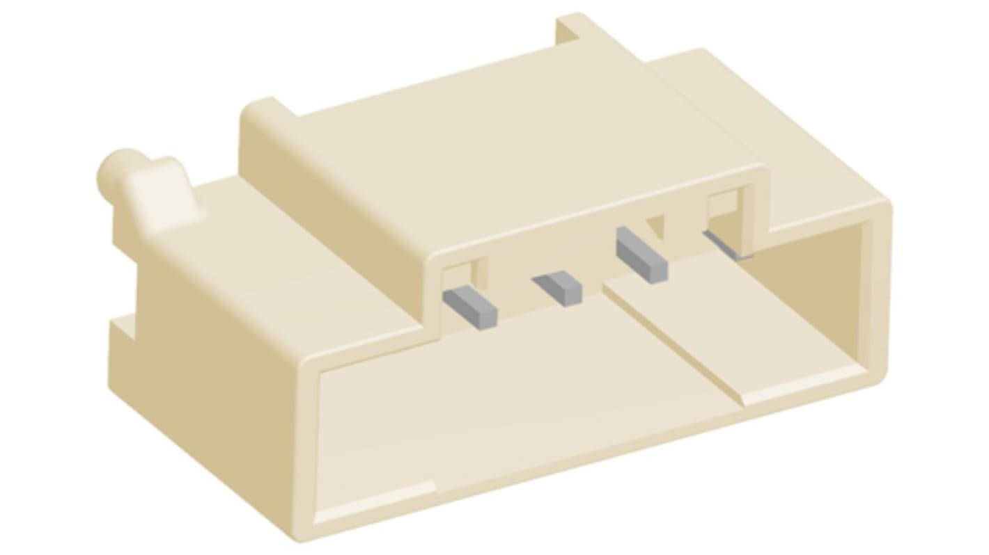 Conector macho para PCB TE Connectivity serie Grace Inertia de 6 vías, 1 fila, paso 2.5mm, para soldar, Montaje en