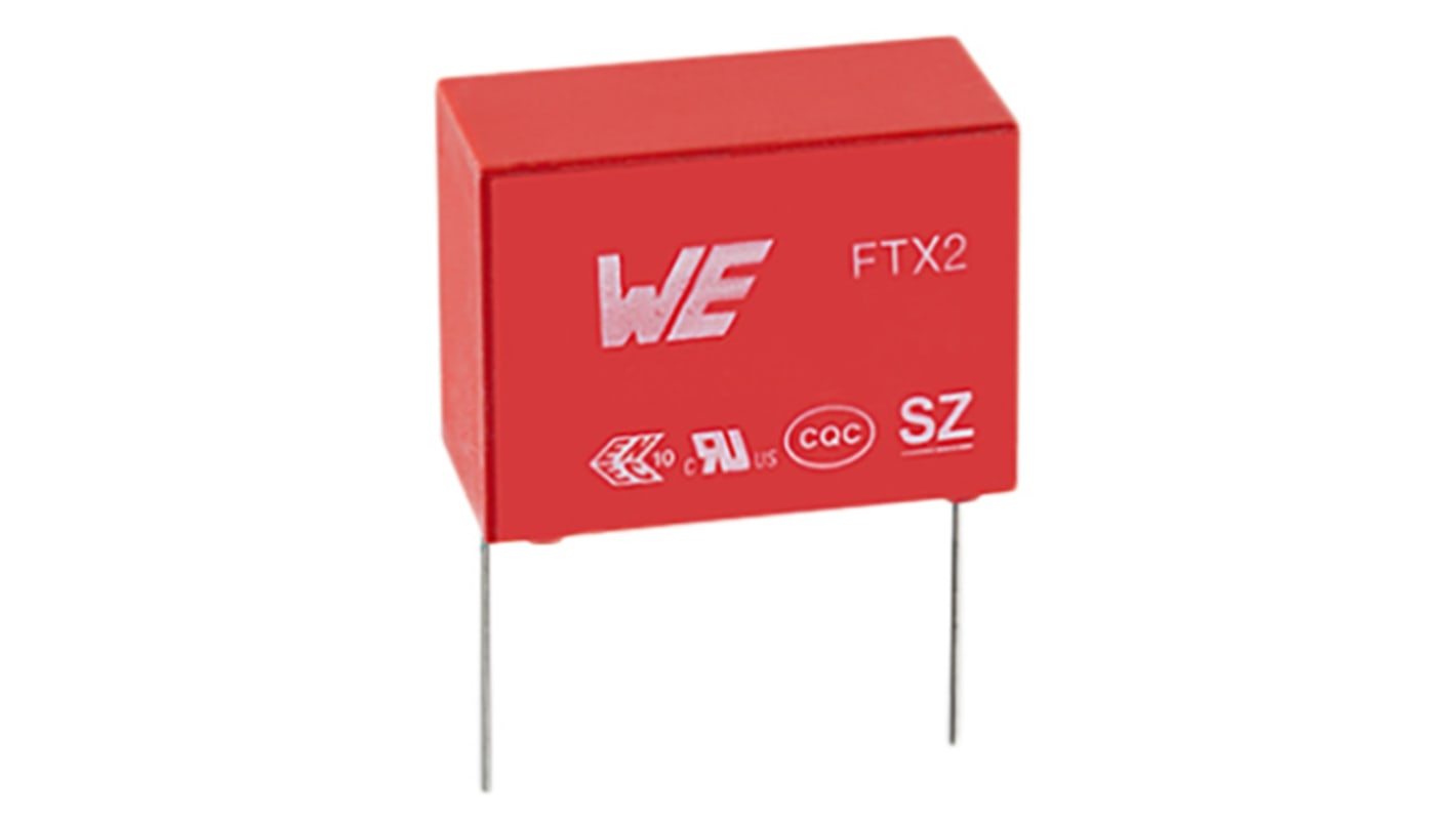 Wurth Elektronik フィルムコンデンサ,275V ac,68nF,±10%