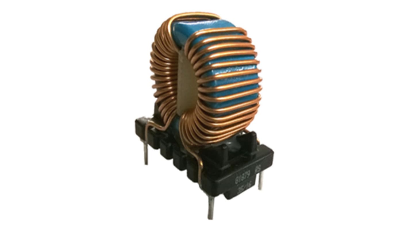 Inductance à mode commun Traversant RS PRO 2 x 3,3 mH, 6 A, 25mΩ 250V