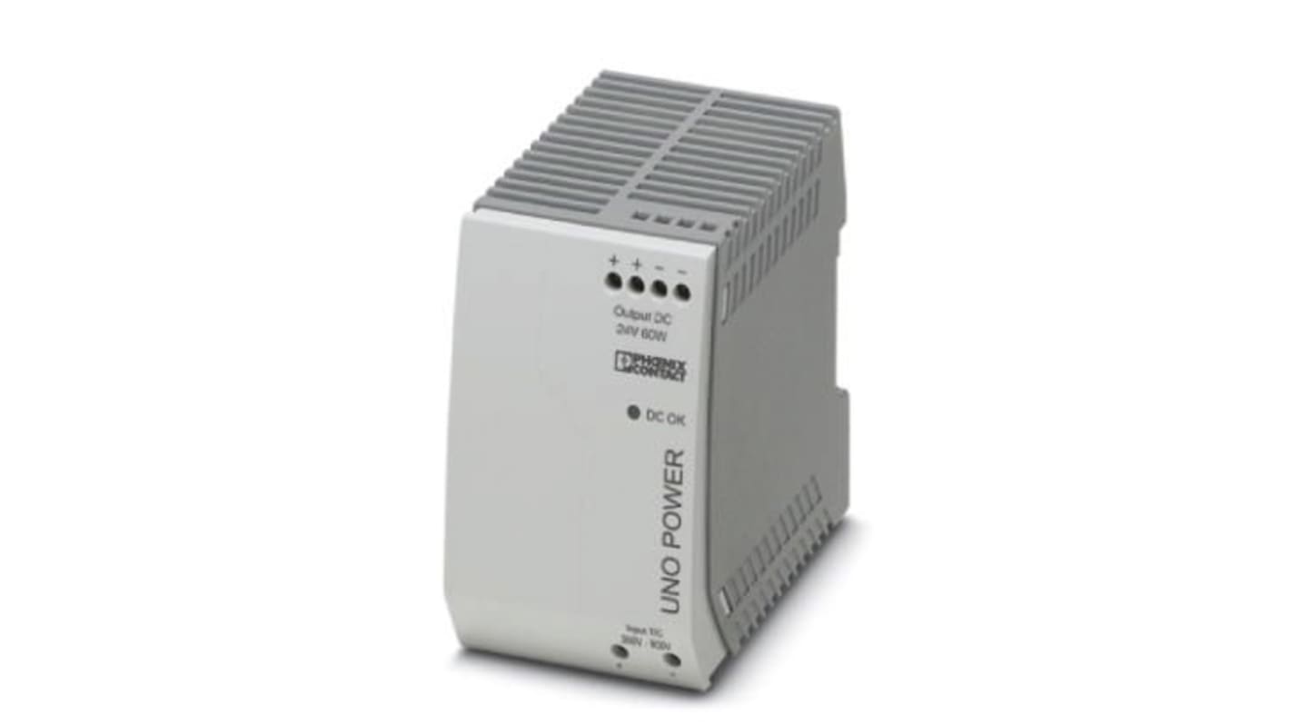 Phoenix Contact UNO-PS/350-900DC/24DC/60W DC/DC-Wandler 60W 350→ 900 V dc IN, 24V dc OUT / 2.5A