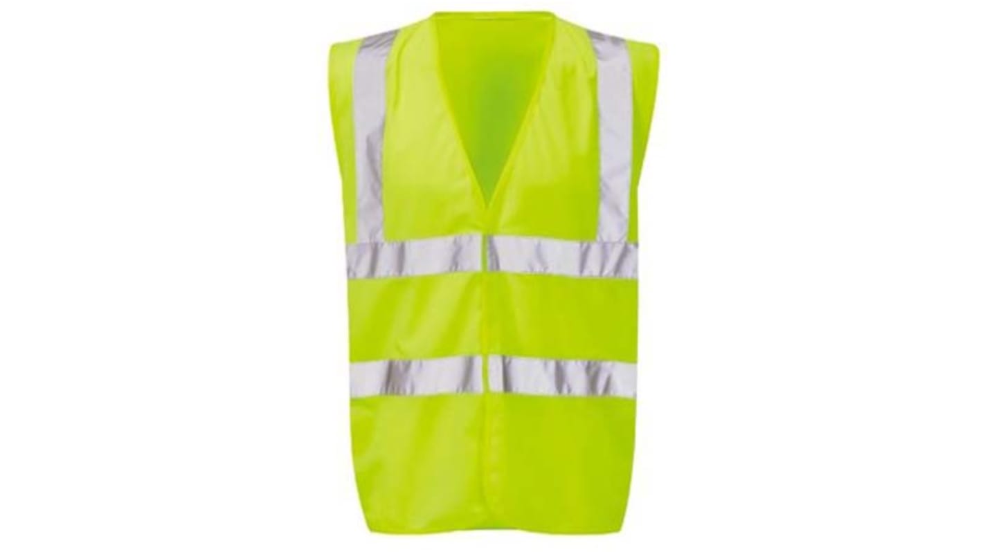 Gilet haute visibilité Jaune RS PRO, taille M avec fermeture Velcro