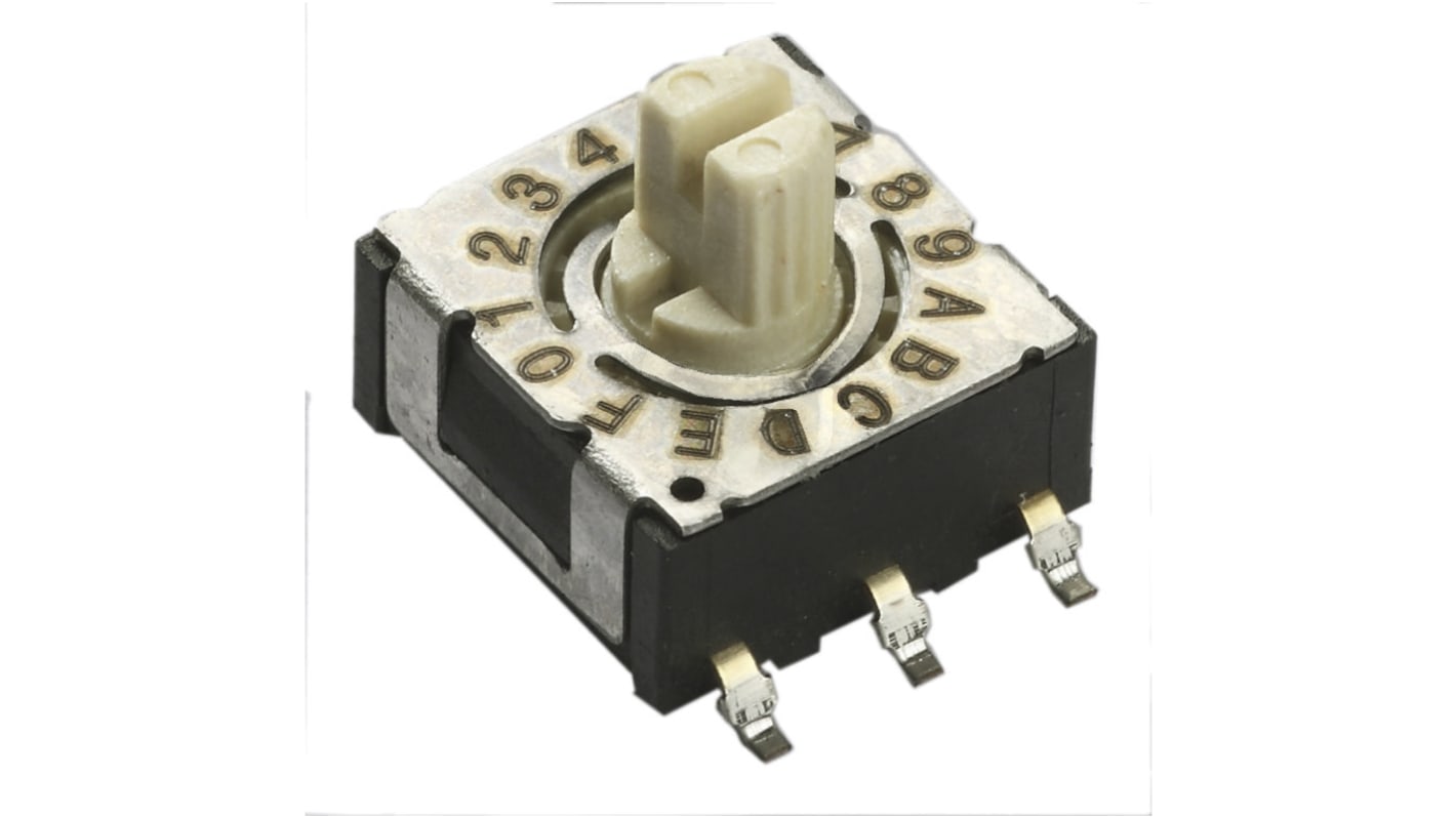 CTS 10 Way Through Hole Rotary Switch SPST, Rotary Actuator