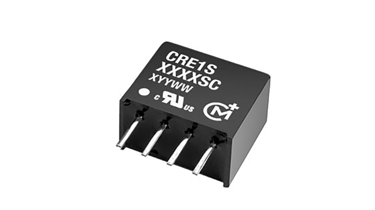 Murata Power Solutions CRE1 DC-DC Converter, 5V dc/ 200mA Output, 4.5 → 5.5 V dc Input, 1W, Through Hole, +85°C