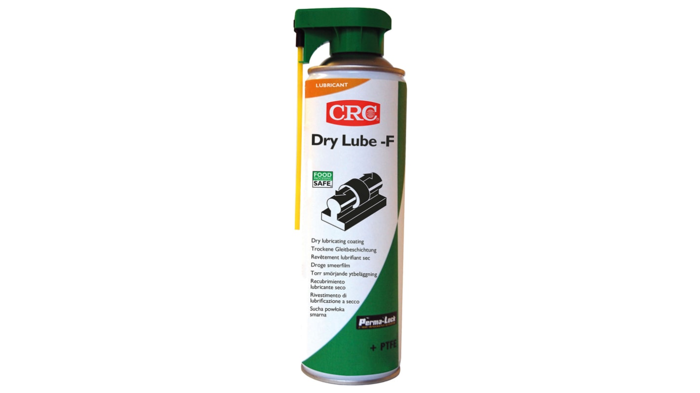 Lubricante CRC Perma-Lock Dry Lube - F, Aerosol de 500 ml, apto para industria alimentaria