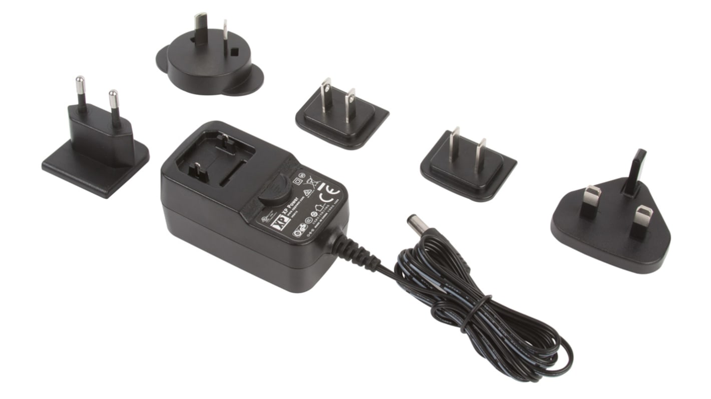 XP Power 36W Plug In Power Supply 15V dc Output, 2.4A Output