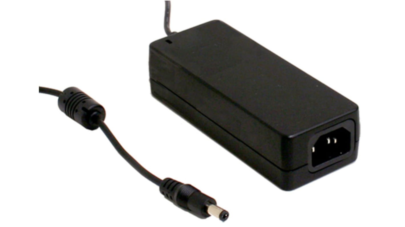 MEAN WELL 102W Power Brick AC/DC Adapter 12V dc Output, 0 → 8.5A Output