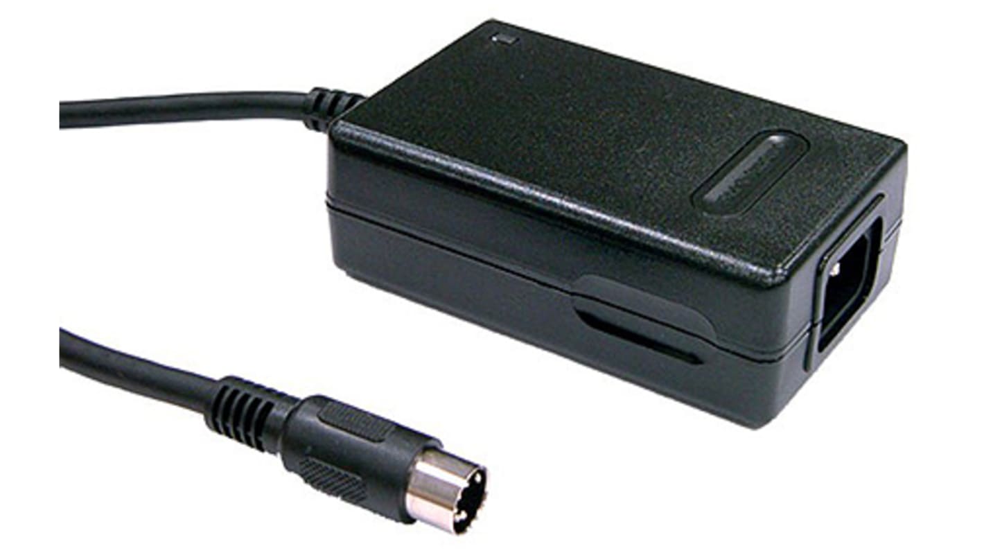 MEAN WELL 28.5W Power Brick AC/DC Adapter -5V dc Output, (-5 V dc) 0.1 → 0.3A Output