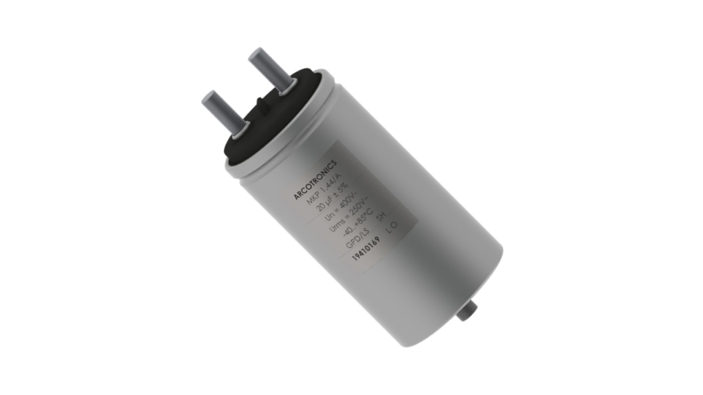 Condensador de película KEMET, 20μF, ±5%, 400 V ac, 700 V dc, Montaje Roscado