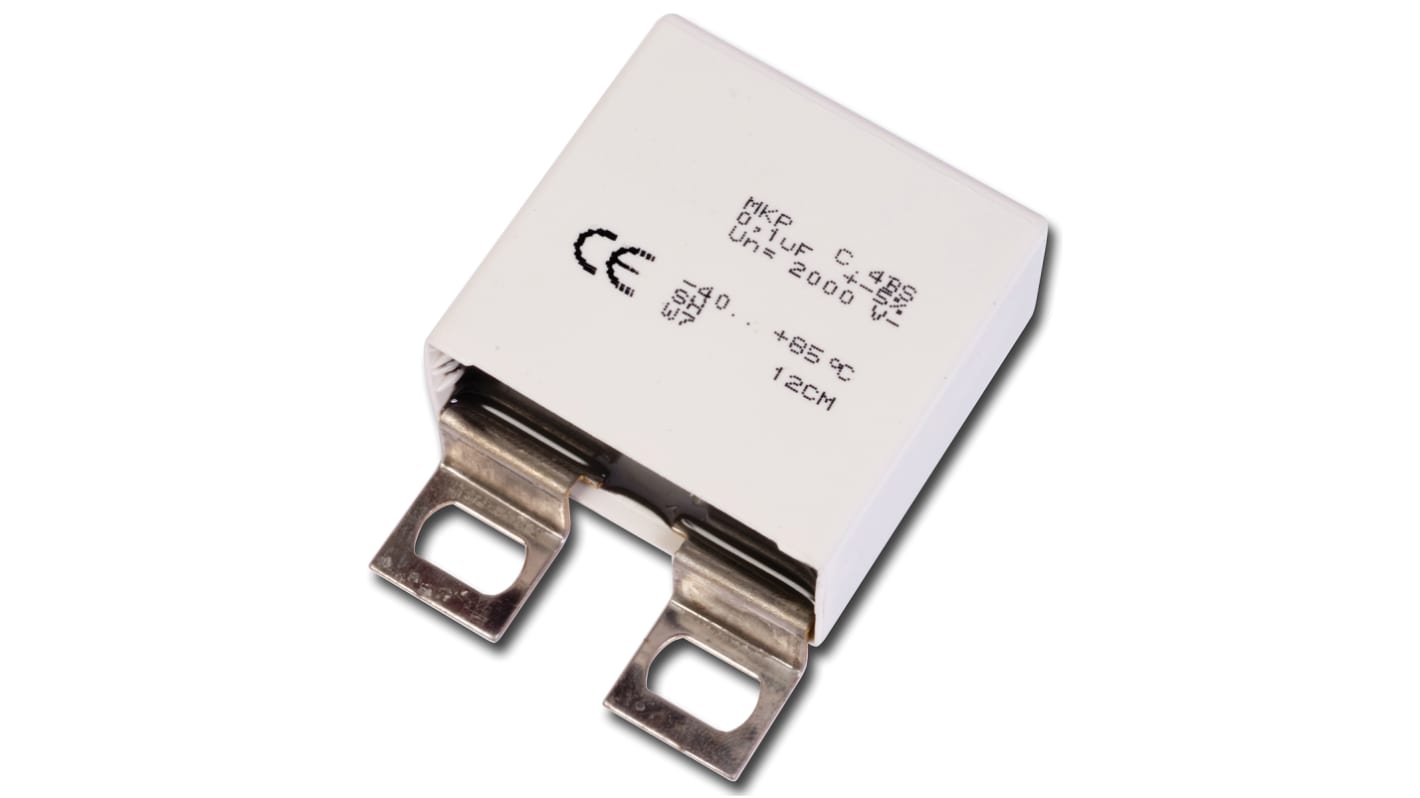 KEMET C4BS Polypropylene Film Capacitor, 1 kV dc, 600 V ac, ±5%, 1.5μF, Solder Lug