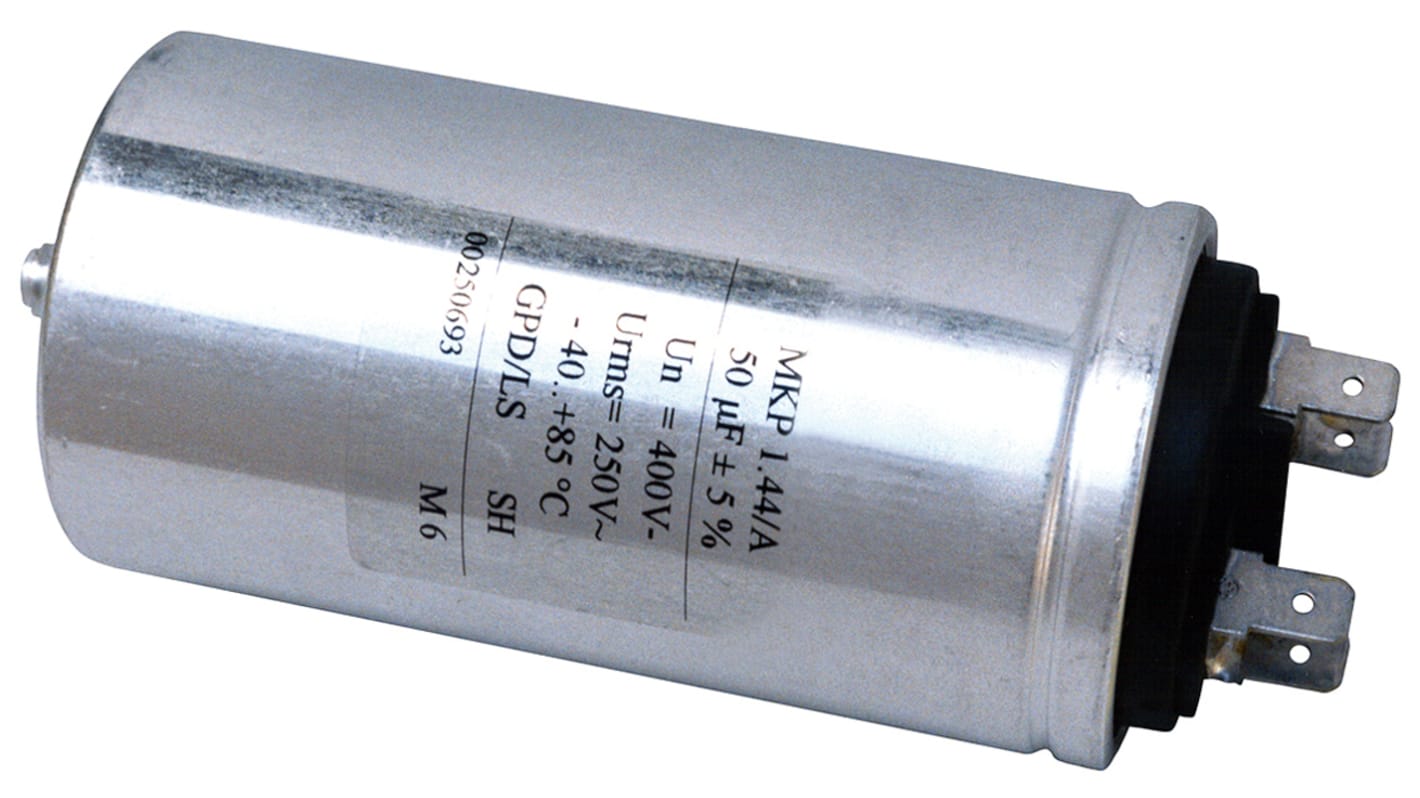 KEMET C44A Polypropylene Film Capacitor, 400 V ac, 700 V dc, ±5%, 40μF, Screw Mount