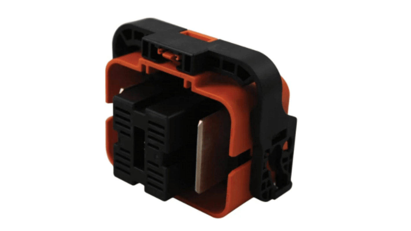 Conector para vehículo eléctrico Macho, Recto, Montaje de Reborde, 600 to 690V, 400A, IP67, IP69K