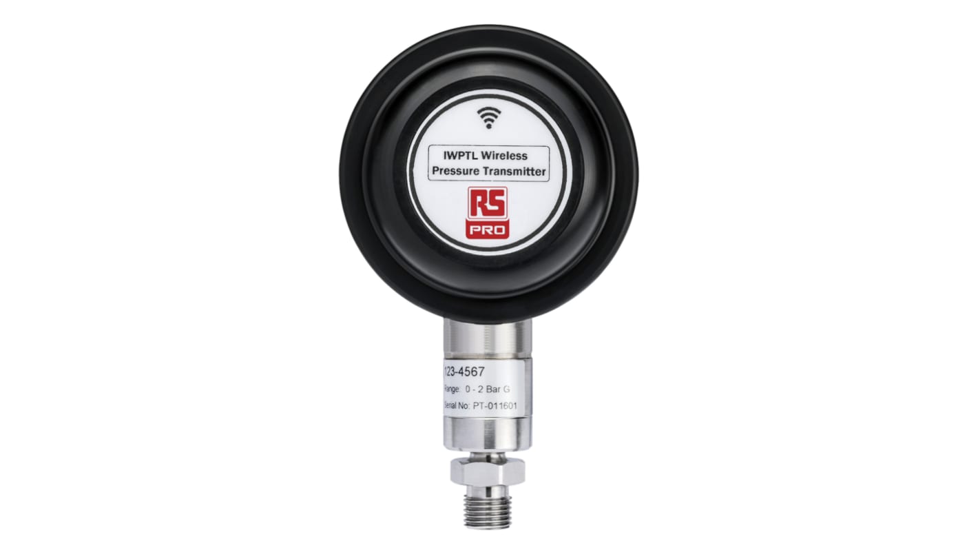 RS PRO Wireless Pressure Transducer, 0bar Min, 0.75bar Max, Analogue Output, Relative Reading