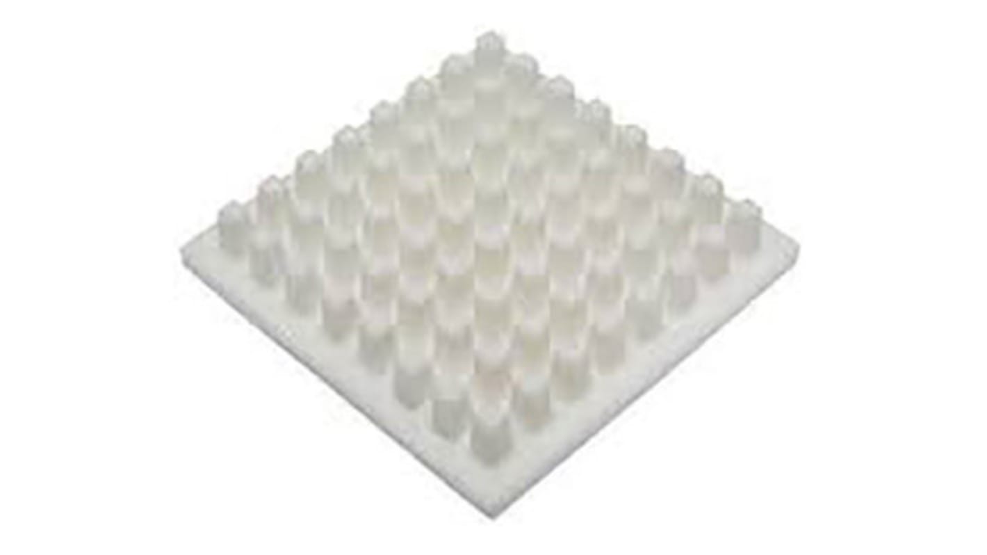 Heatsink, Universal Square Ceramic, 18.5 °C/W @ 400 lfm, 37.8 °C/W @ 100 lfm, 20 x 20 x 6mm, Adhesive, Screw