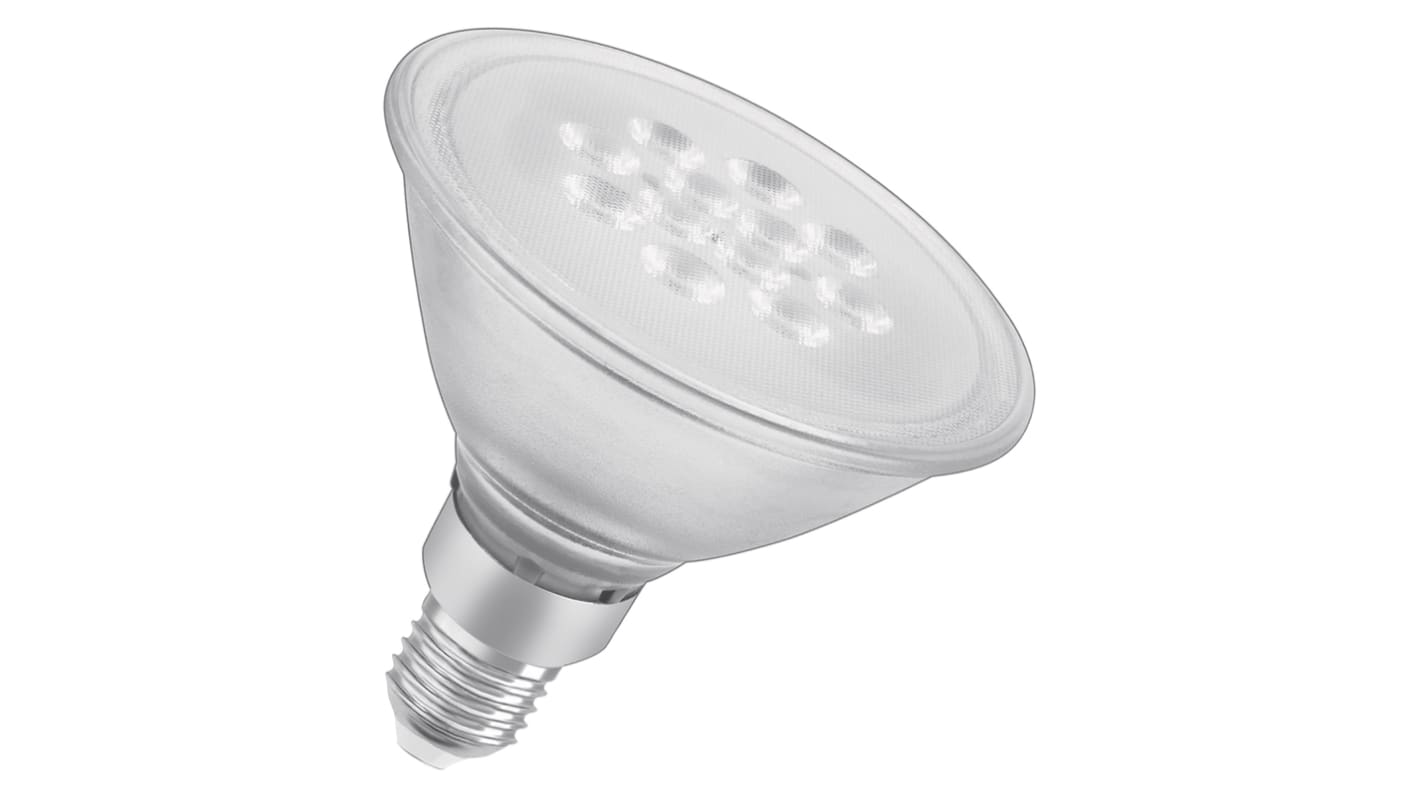 LEDVANCE LED-Reflektorlampe, 240 V, 9,7 W entsprechend 108W / 900 lm, E27, Warmweiß 2700K, Ø 124mm