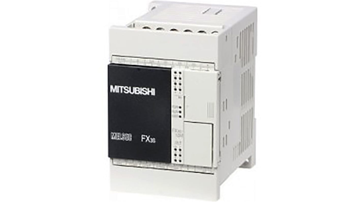 Controlador lógico Mitsubishi Electric FX3S, 6 (Disipador/Fuente) entradas tipo Disipación, fuente, 4 (relé) salidas