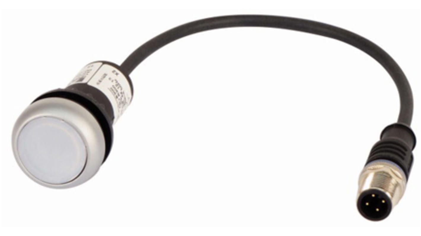 181370 C22-DRL-W-K10-24-P5 | Eaton Illuminated Push Button, Panel Mount ...