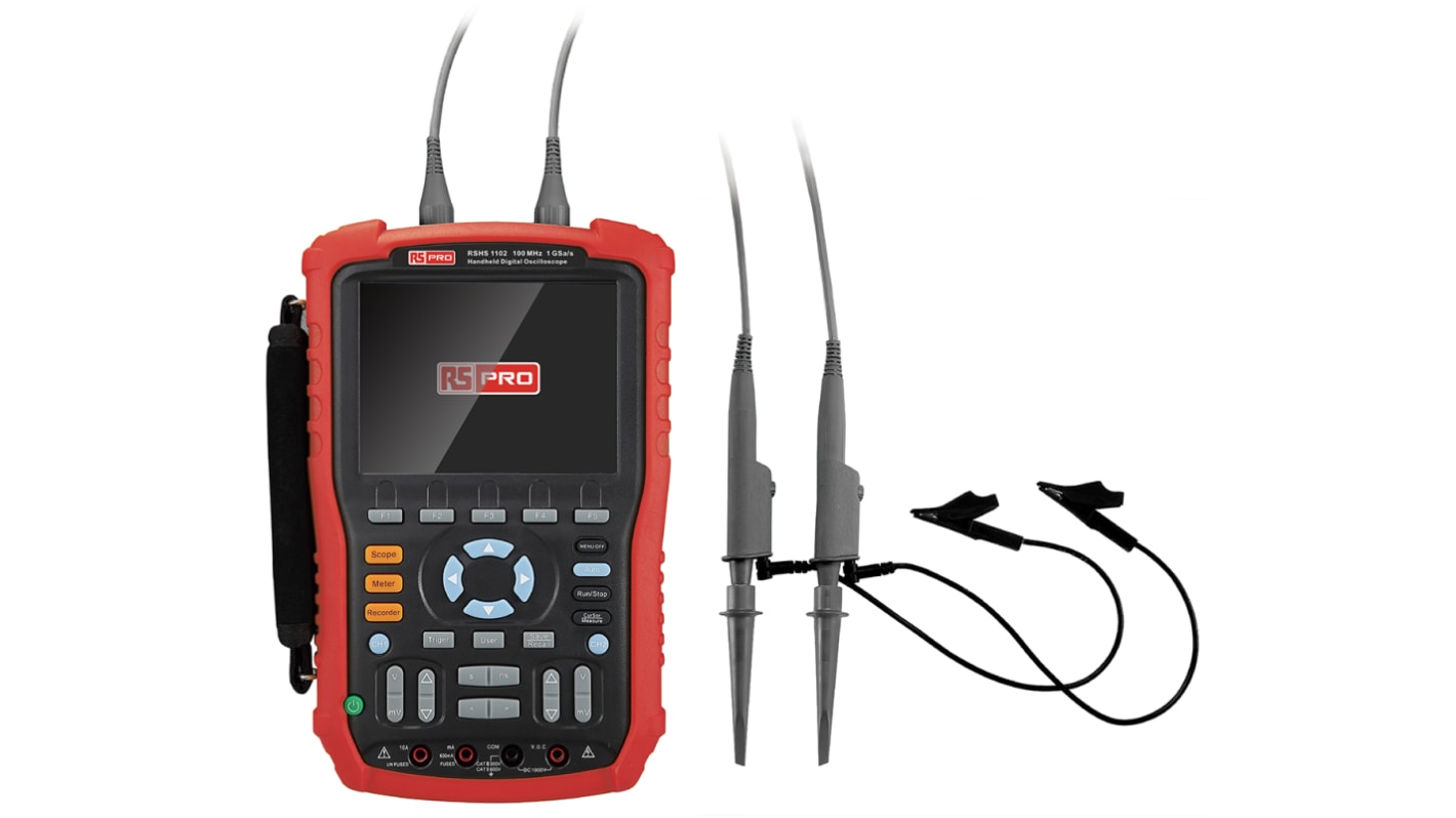 Oscilloscope Portable RS PRO, 100MHz, Etalonné RS