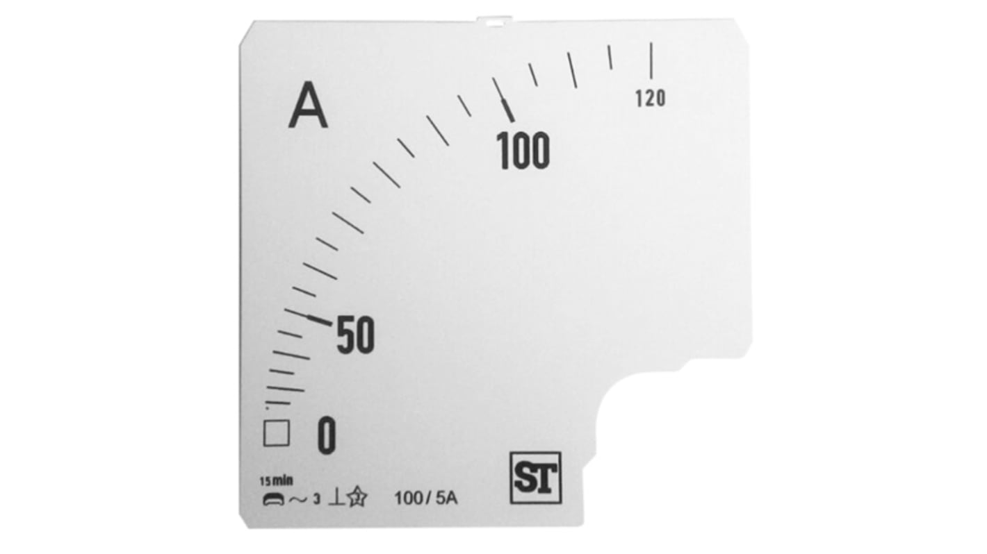 Sifam Tinsley BI94-00D1-0001 0/100/120A, Métermérő, 96x96 analóg árammérőpanel használatához