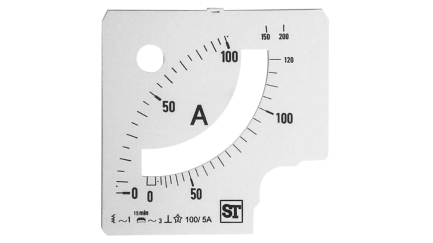 Sifam Tinsley BE94-00D1-0001 0/100/120A, Métermérő, 96x96 analóg árammérőpanel használatához