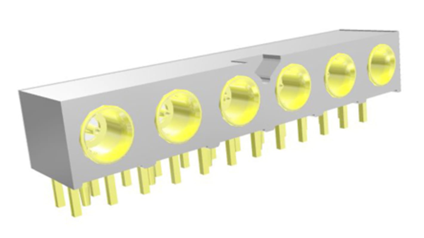 Samtec GRF1-J Series, jack PCB Mount MMCX Connector, 50Ω, Through Hole Termination, Right Angle Body