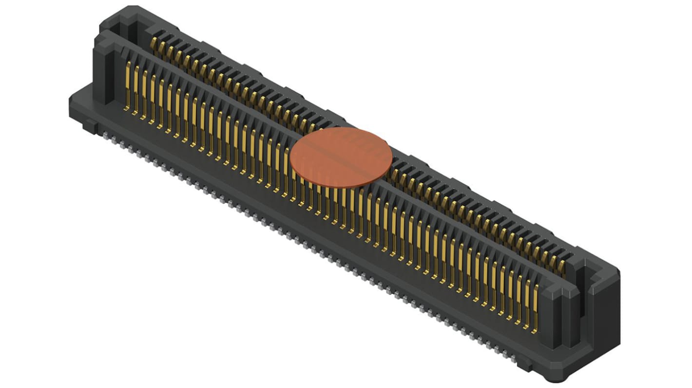 Samtec LSHM Series Straight Surface Mount PCB Header, 80 Contact(s), 0.5mm Pitch, 2 Row(s), Shrouded