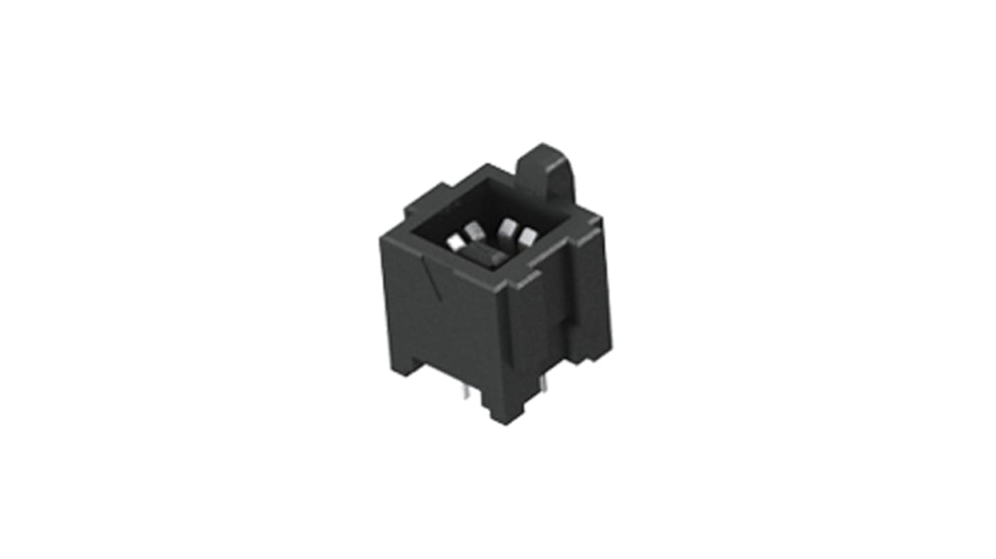 Samtec IJ5 Series Straight Through Hole Mount PCB Socket, 2-Contact, 1-Row, 4mm Pitch, Solder Termination