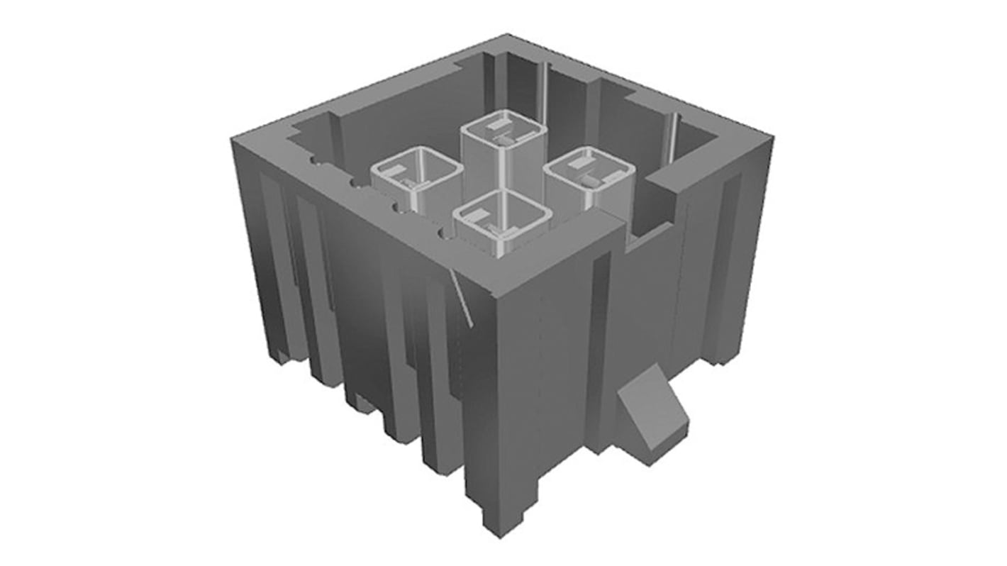 Samtec IP5 Series Straight Through Hole PCB Header, 4 Contact(s), 4.0mm Pitch, 2 Row(s), Shrouded