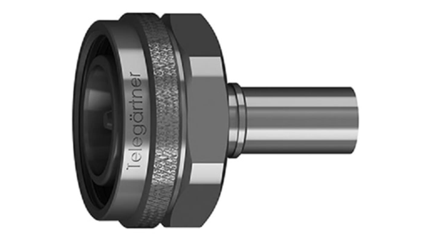 Telegartner 4.3-10 Series, Plug Cable Mount 4.3-10 Connector, 50Ω, Crimp Termination, Straight Body