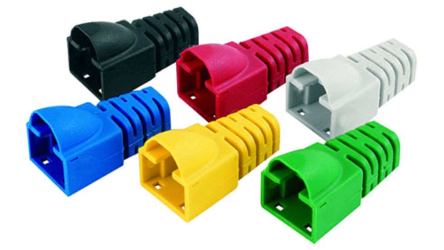 Osłona gumowa złącza RJ Telegärtner RJ45 do użytku z: J00026A0165 wtyk RJ45 MP8 i przewód Ø 6.3 mm Obuwie