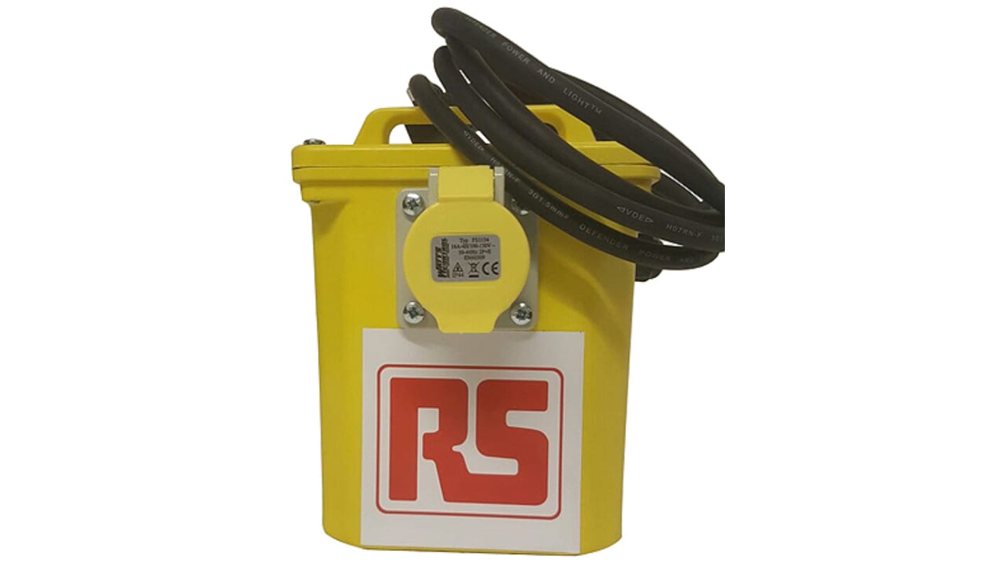 RS PRO 1.0kVA Site Transformer, 230V ac Primary, 110V Secondary