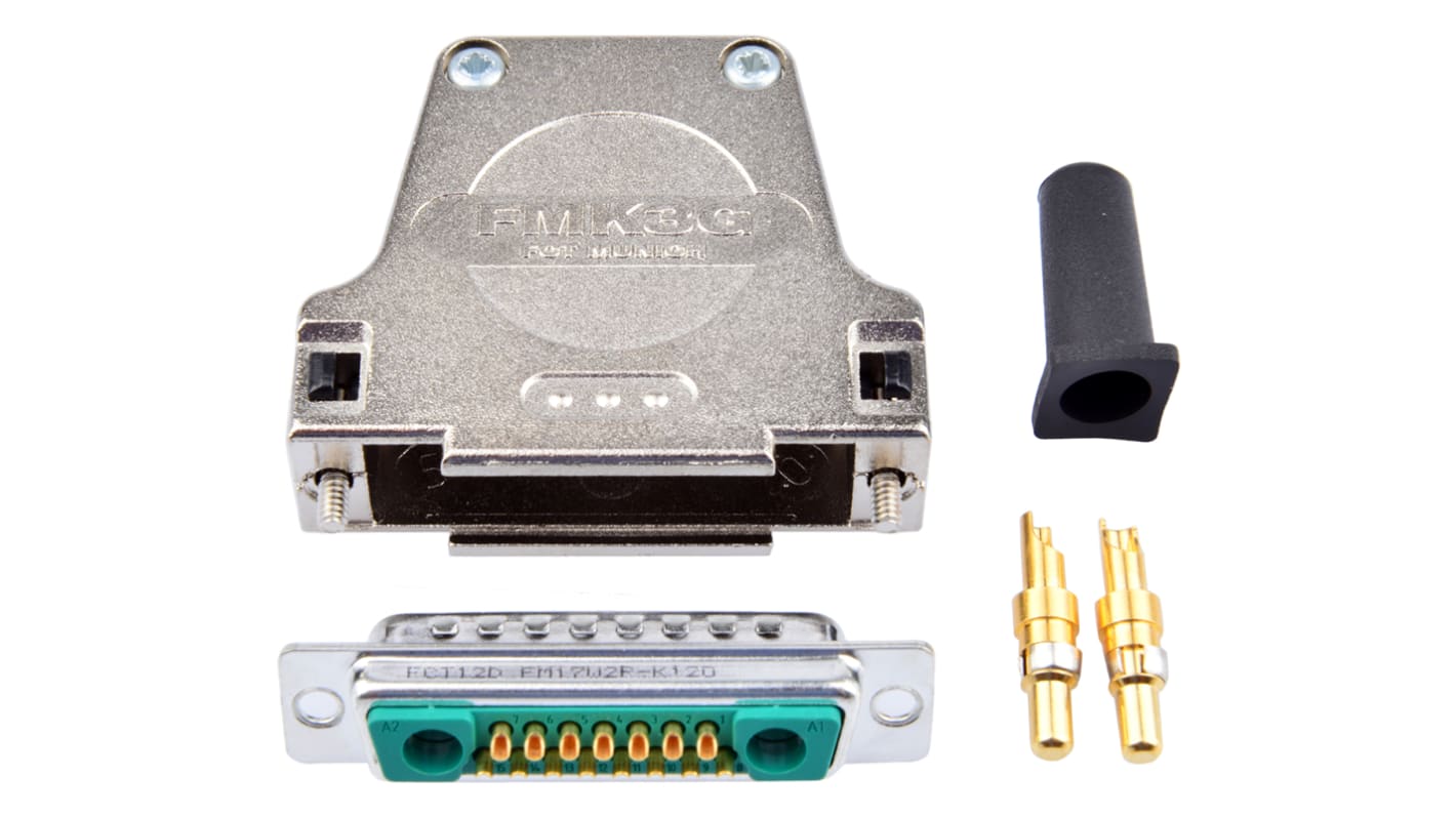 Conector D-sub FCT from Molex, Serie FMK, Recto D-sub con contactos mixtos, Montaje de Cable, Macho, Terminación