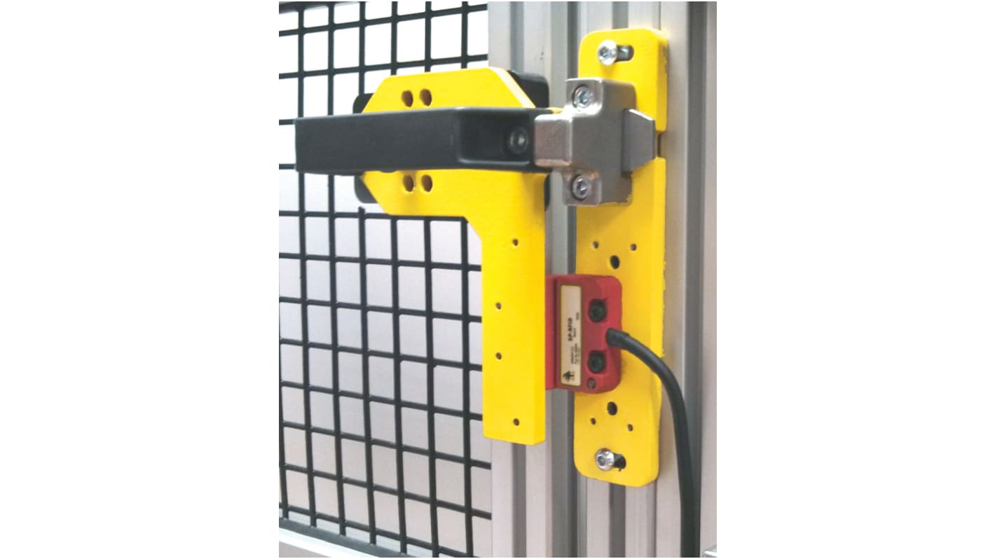 Pestillo de puerta deslizante IDEM 210007 para uso con Interruptores sin contacto GBN-1 Metal, acero inoxidable (guía)