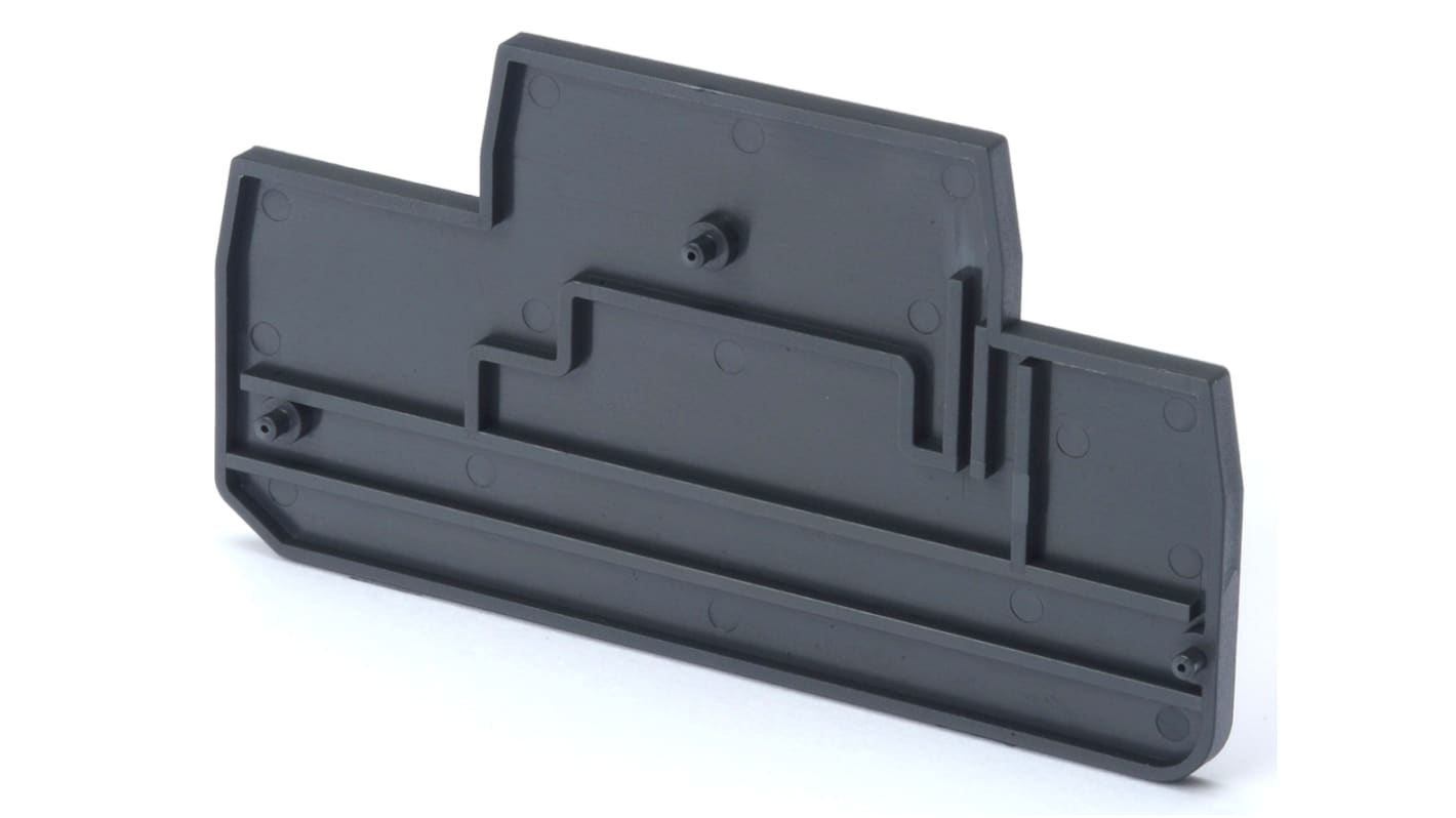 XW5E End Cover for use with XW5G-P1.5-1.1-2 Grounding Terminal Block, XW5T-P1.5-1.1-2 Feed Through Terminal Block