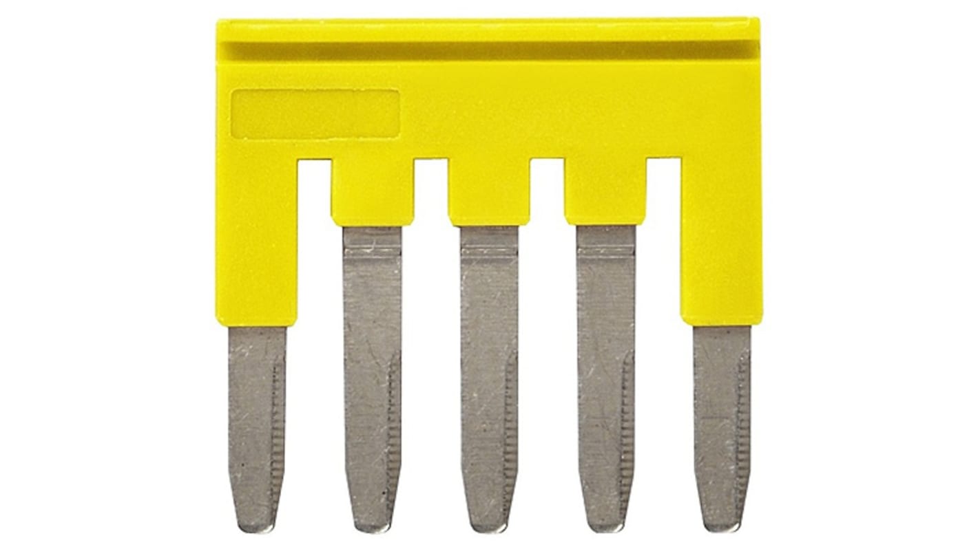 XW5S Short Bar for use with XW5T-S2.5-1.1-1 Feed Through Terminal Block, XW5T-S2.5-1.1-2 Feed Through Terminal Block,