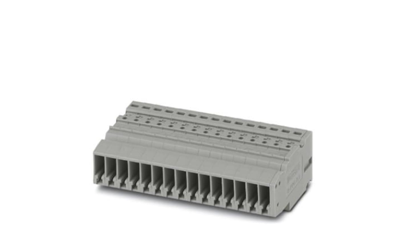 Phoenix Contact COMBI Series PPC 2,5/15 Non-Fused Terminal Block, 24A, 26 → 12 AWG, 26 → 14 (Flexible)