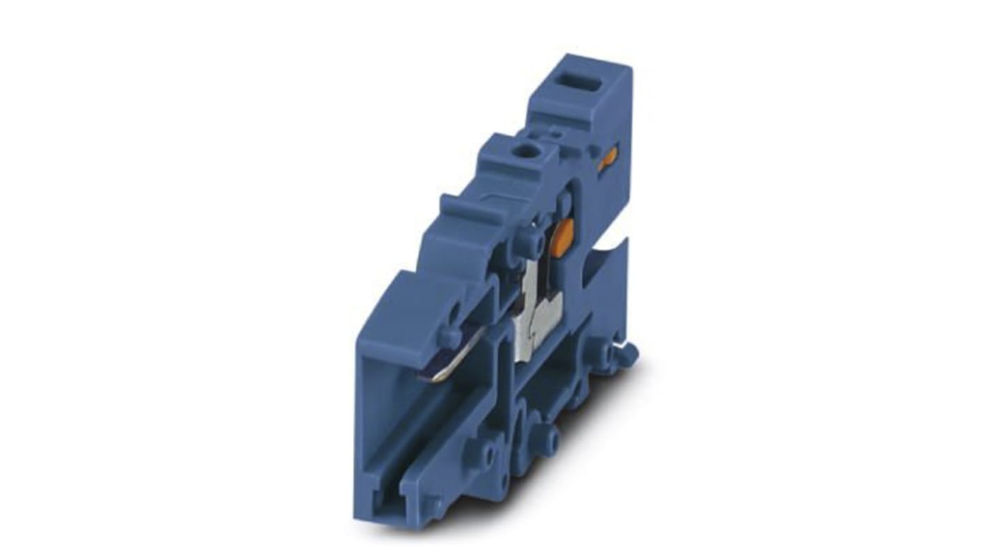 Phoenix Contact COMBI Series PPC 2,5/1-L BU Non-Fused Terminal Block, 24A, 26 → 12 AWG, 26 → 14