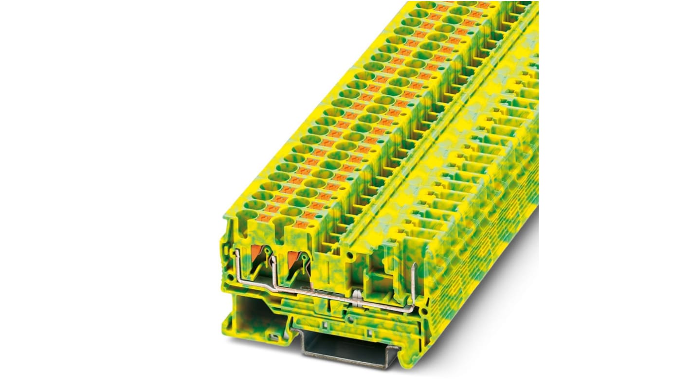 3212202 Phoenix Contact PT 4TWIN/1PPE Series Earth Terminal Block
