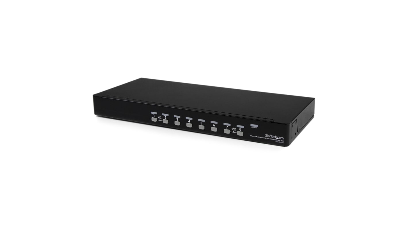 Audiocsatlakozás nélkül StarTech.com KVM-kapcsoló 8 portos USB 1 1 VGA