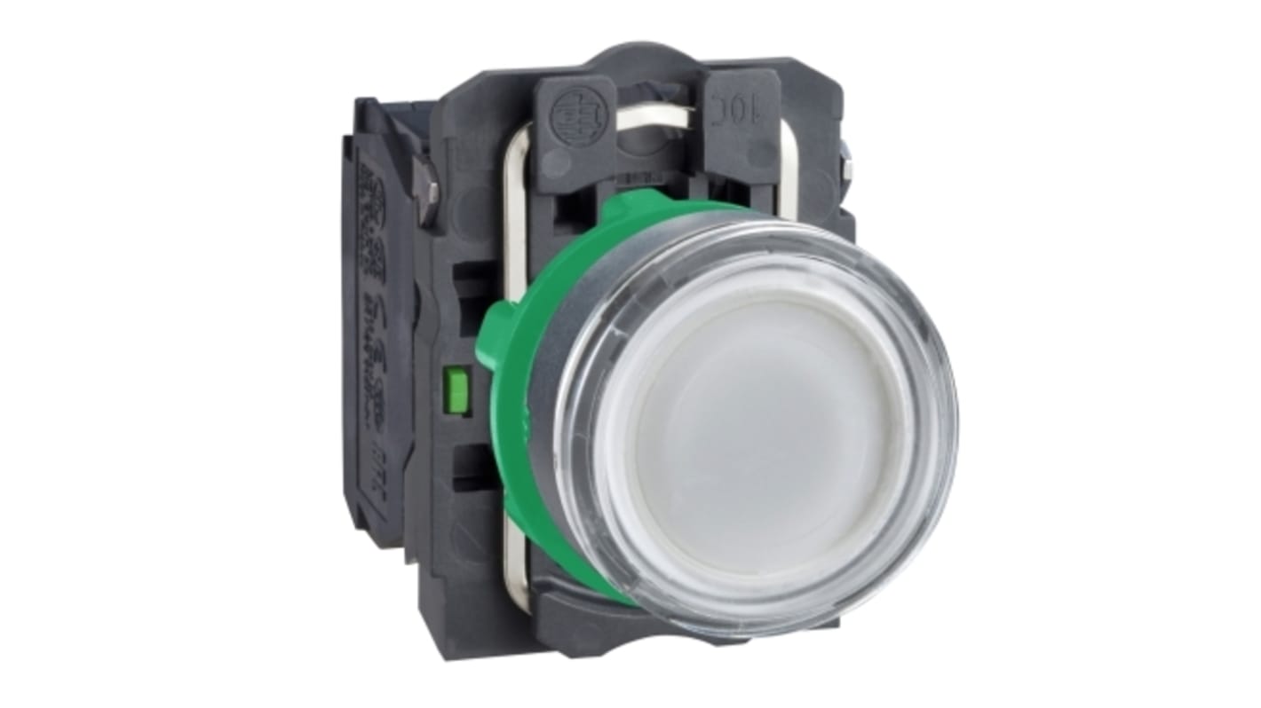 Schneider Electric Harmony XB5 Series Illuminated Push Button, Panel Mount, 22mm Cutout, SPDT