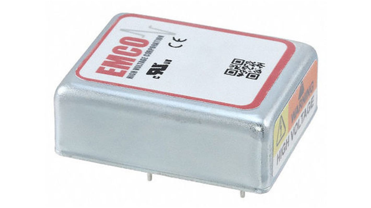 XP Power C DC-DC Converter, 200V dc/ 5mA Output, 11.5 → 16 V dc Input, 1W, PCB Mount, +60°C Max Temp -10°C Min